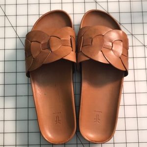 FRYE Leather Slip ons. Size 9.5